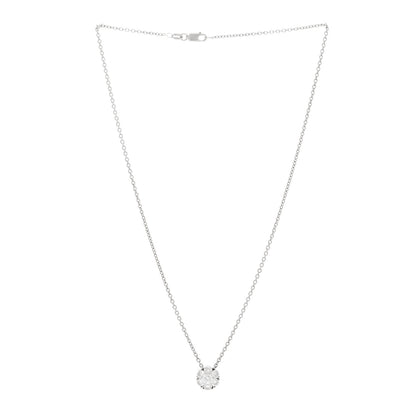 Van Cleef & Arpels Platinum Diamond Fleurette Pendant Necklace 3 of 4