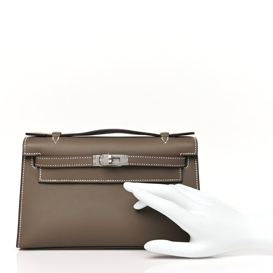 Swift Kelly Pochette Clutch Etoupe
