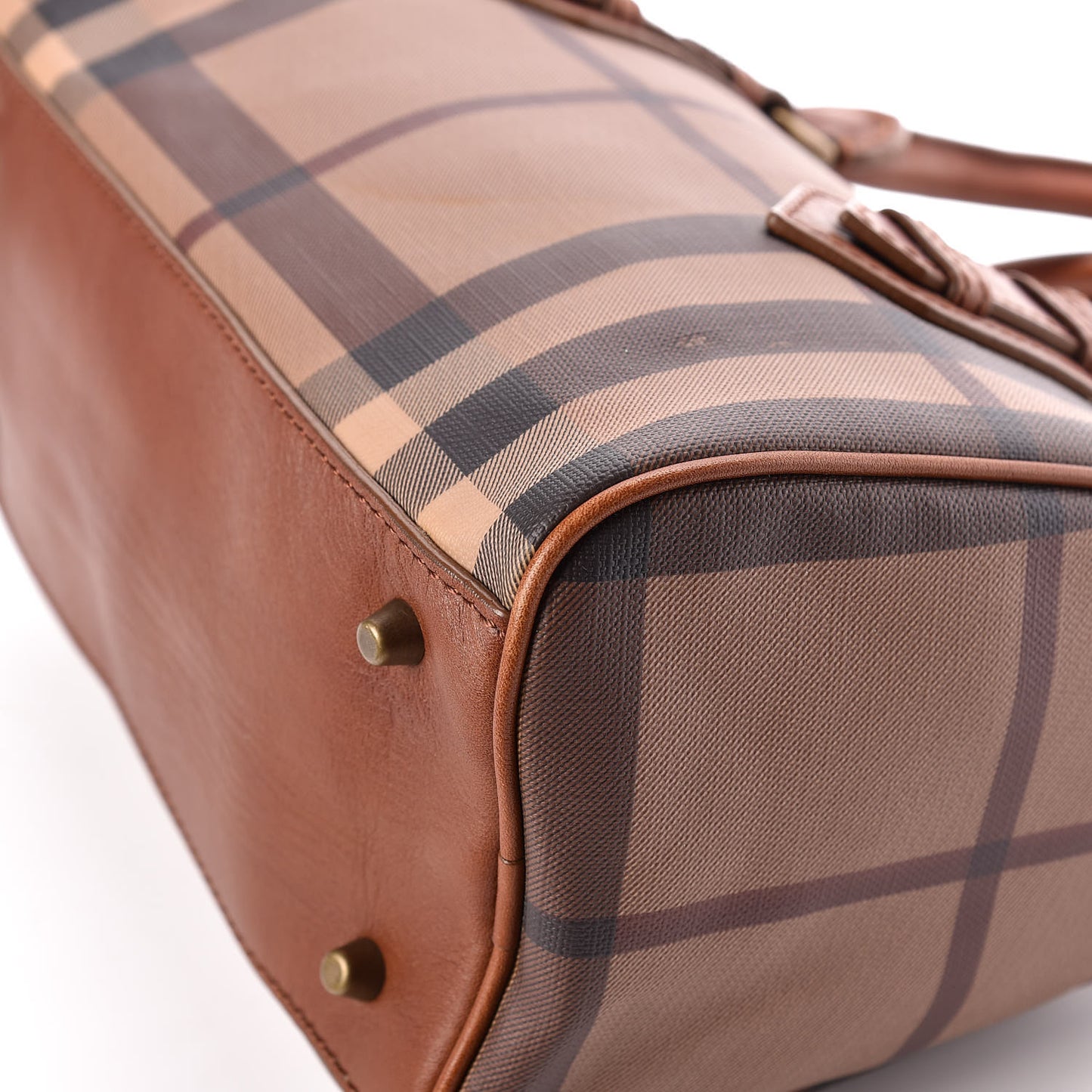 Smoked Check Small Chester Bowling Bag Brown