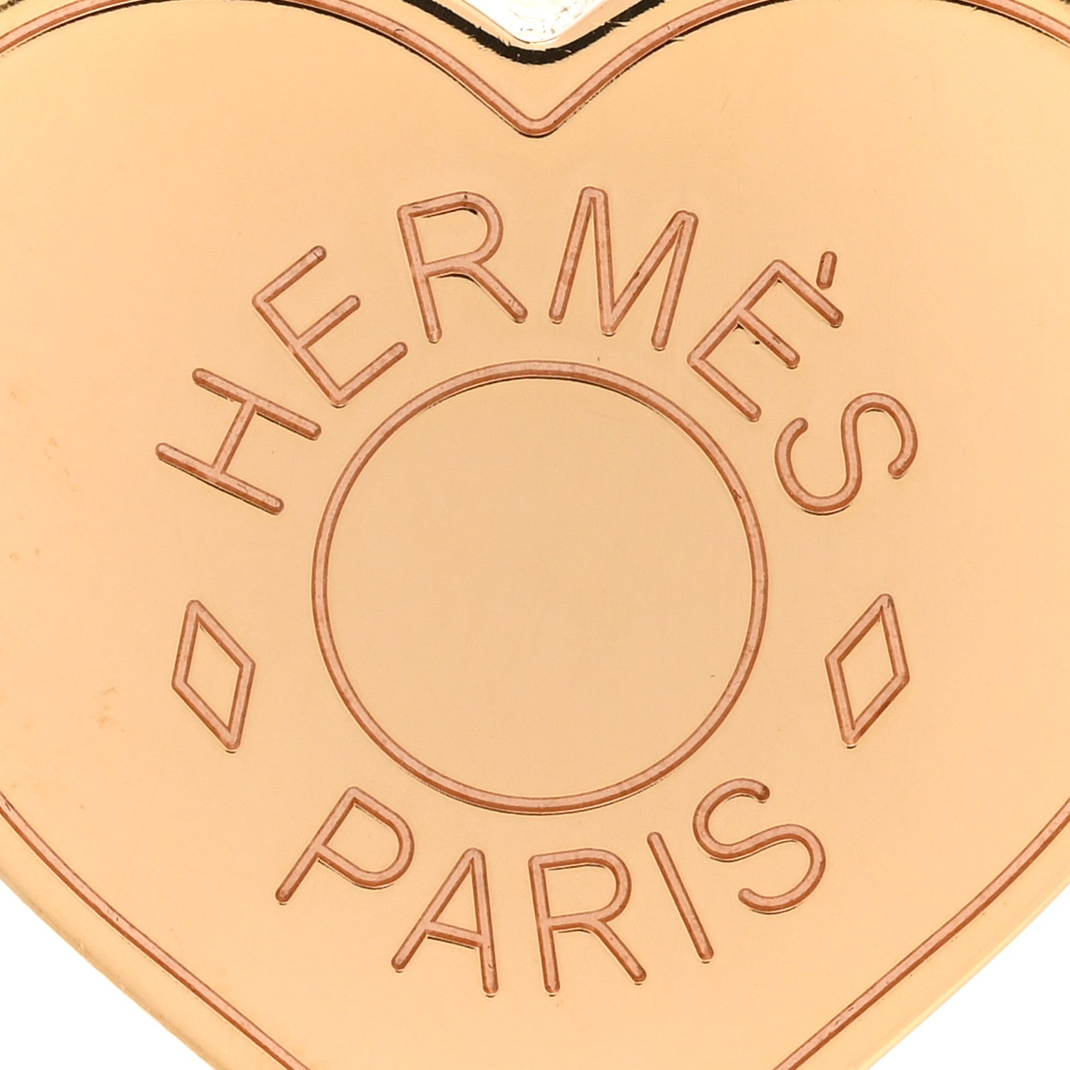 Hermes Permabrass Coeur Scarf Ring 3 of 4