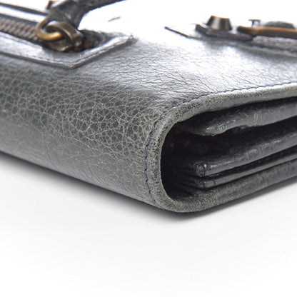 Balenciaga Agneau Classic Hardware Money Wallet Anthracite 11 of 15