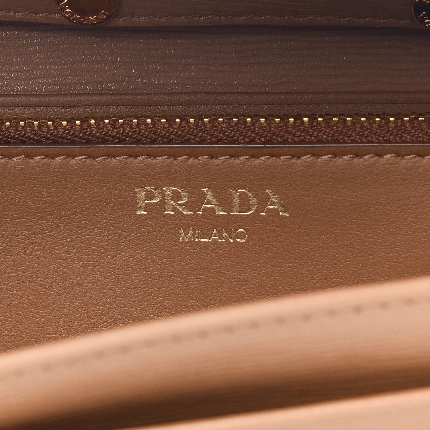 Prada Vitello Move Chain Wallet Caramel 6 of 8