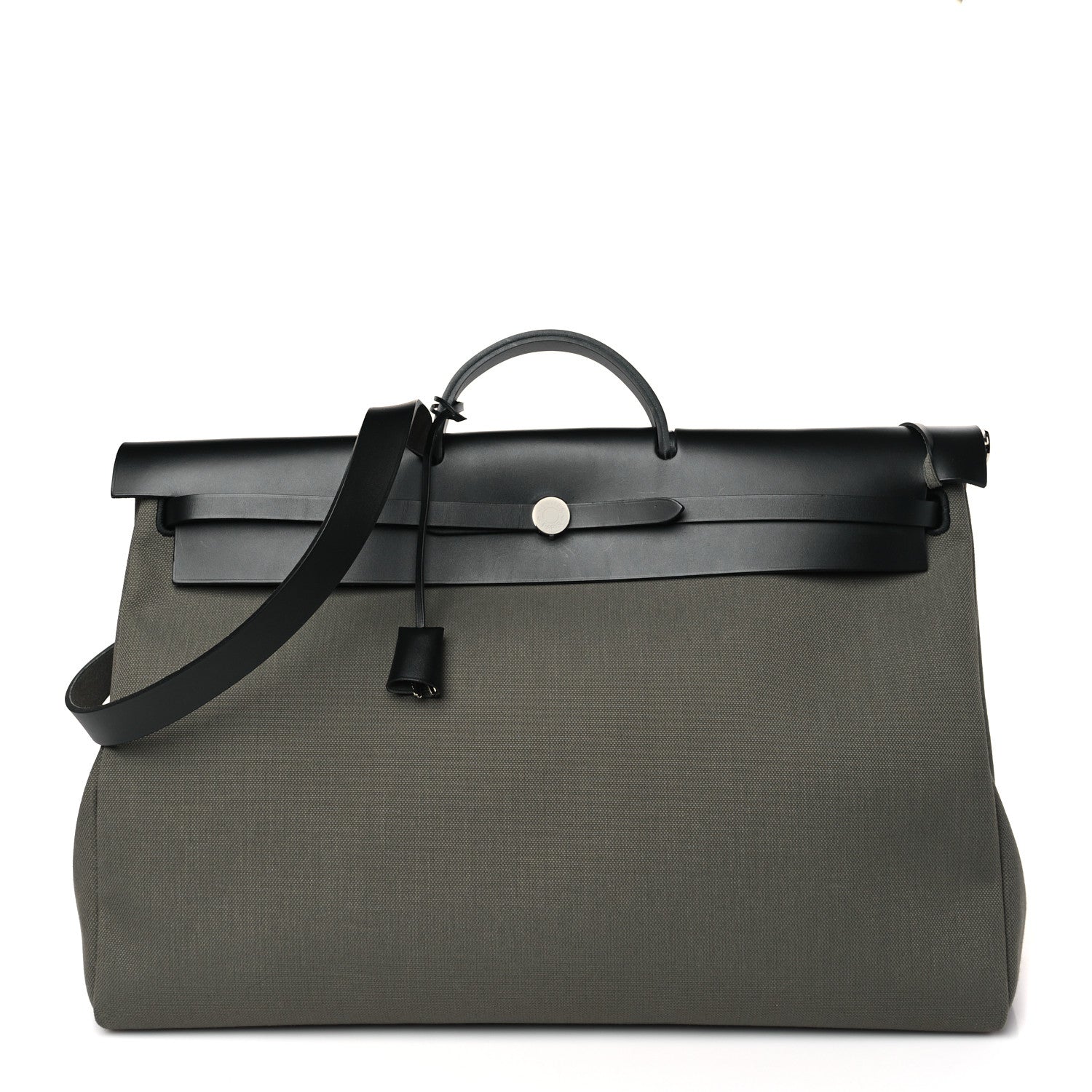 Hermes Criss Viking Vache Hunter Herbag Cabin Zip Retourne 50 Vert De Gris Black 3 of 10