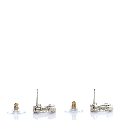 Chanel Crystal Over The Rainbow CC Earrings Gold Multicolor 4 of 5