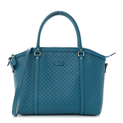 Gucci Soft Microguccissima Dome Satchel Deep Cobalt 1 of 11