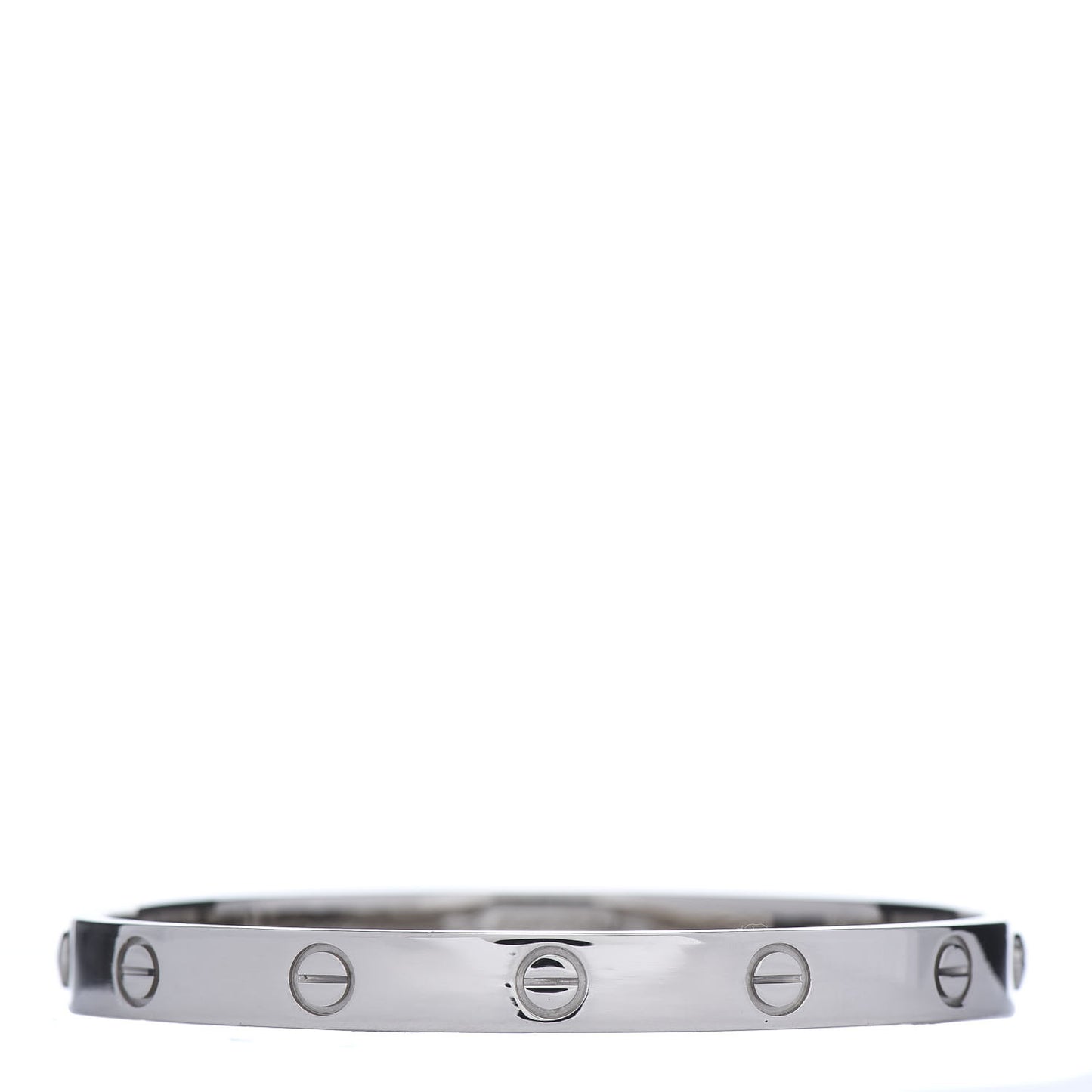 18K White Gold LOVE Bracelet 17