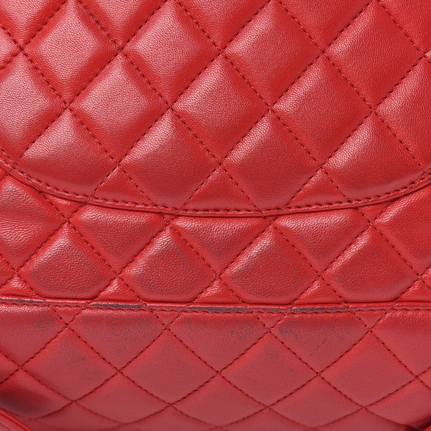 Lambskin Quilted Large Urban Spirit Backpack Red