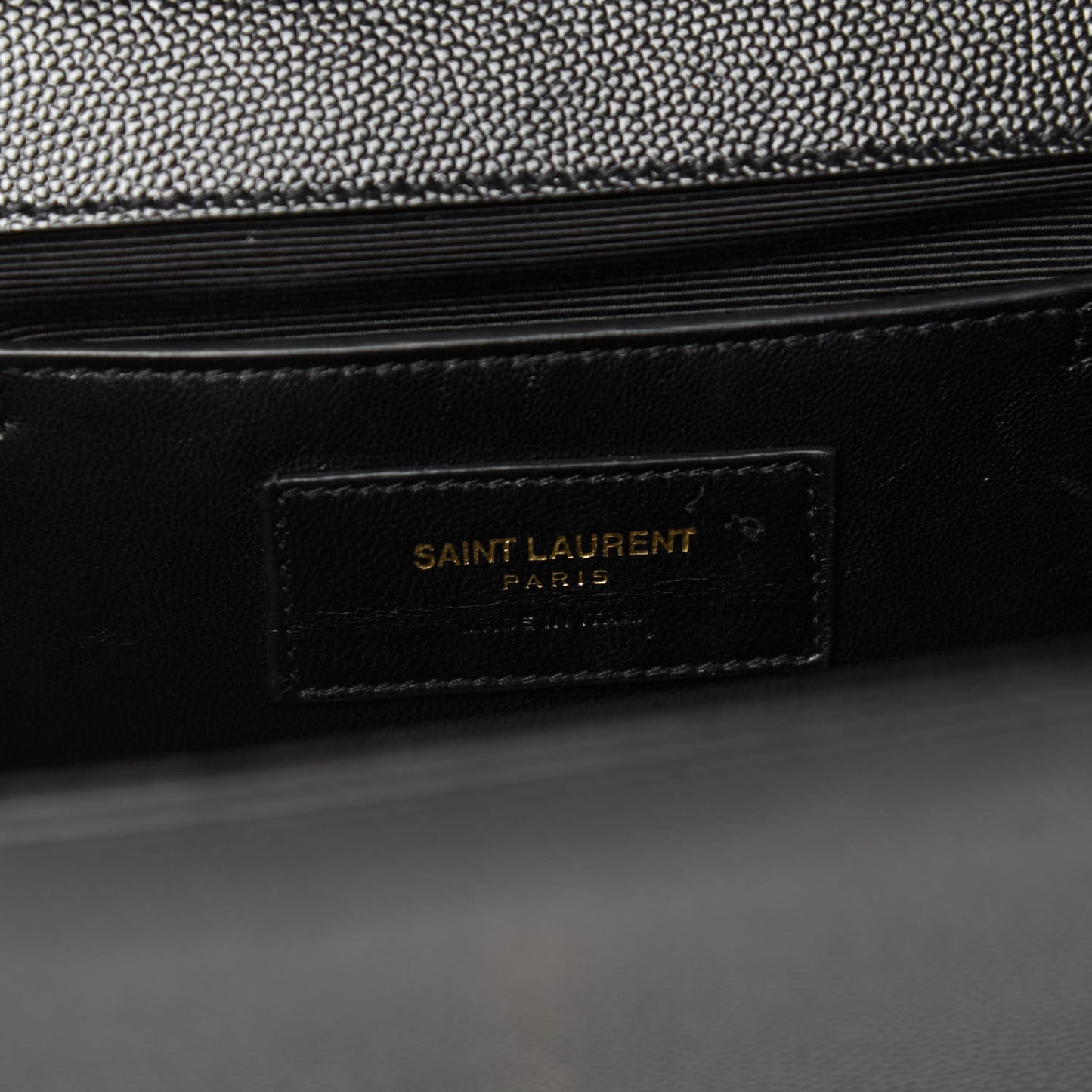 Grain De Poudre Medium Classic Monogram Kate Satchel Black
