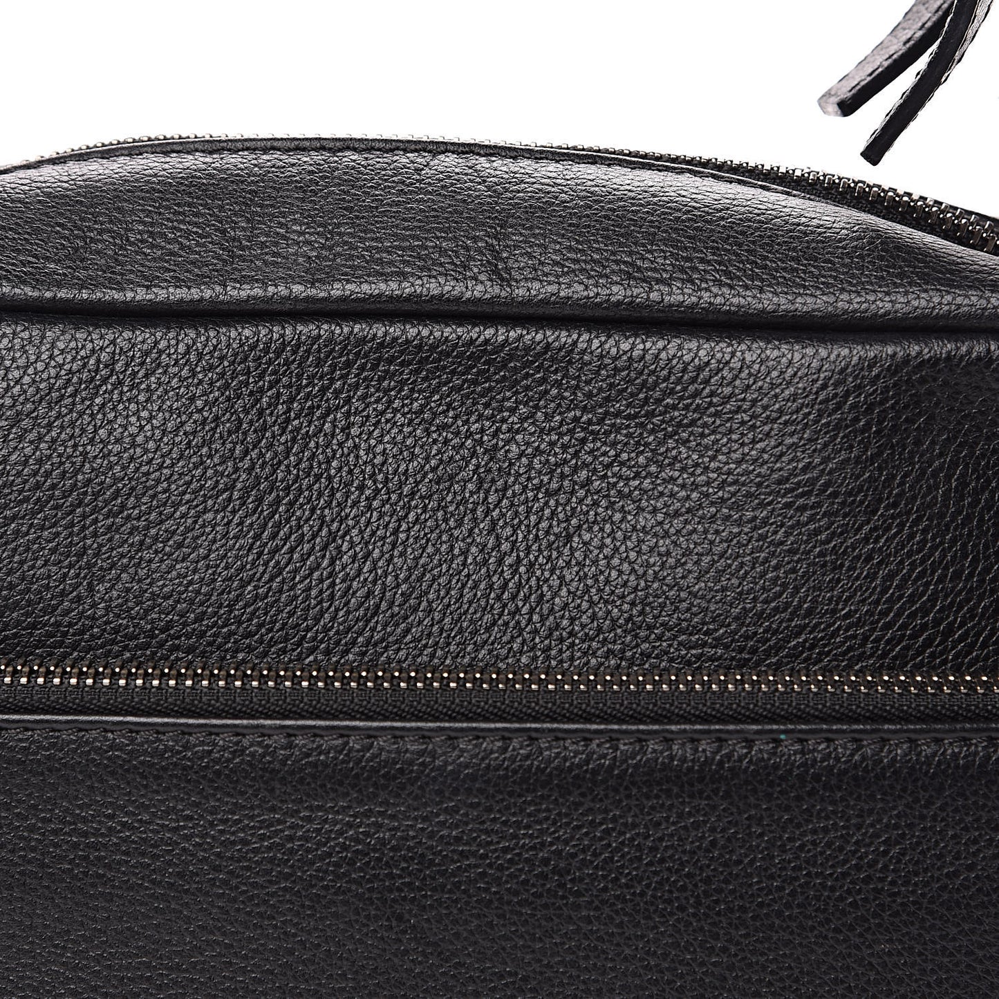 Calfskin Spikes Shoulder Bag Black