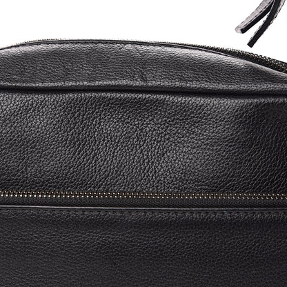 Christian Louboutin Calfskin Spikes Shoulder Bag Black 12 of 13