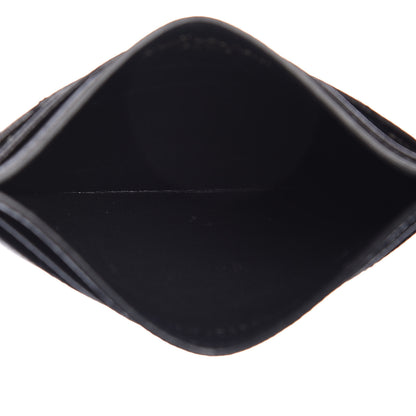 Saint Laurent Grain De Poudre Matelasse Chevron Monogram Credit Card Case Black 5 of 8