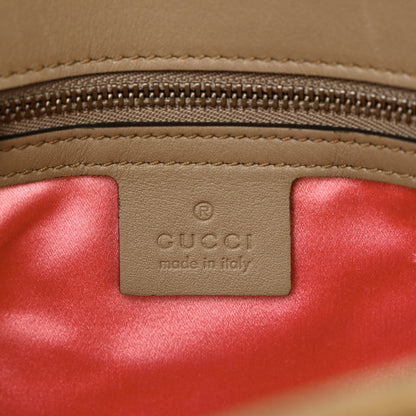 Gucci Velvet Matelasse Small GG Marmont Shoulder Bag Taupe 6 of 13