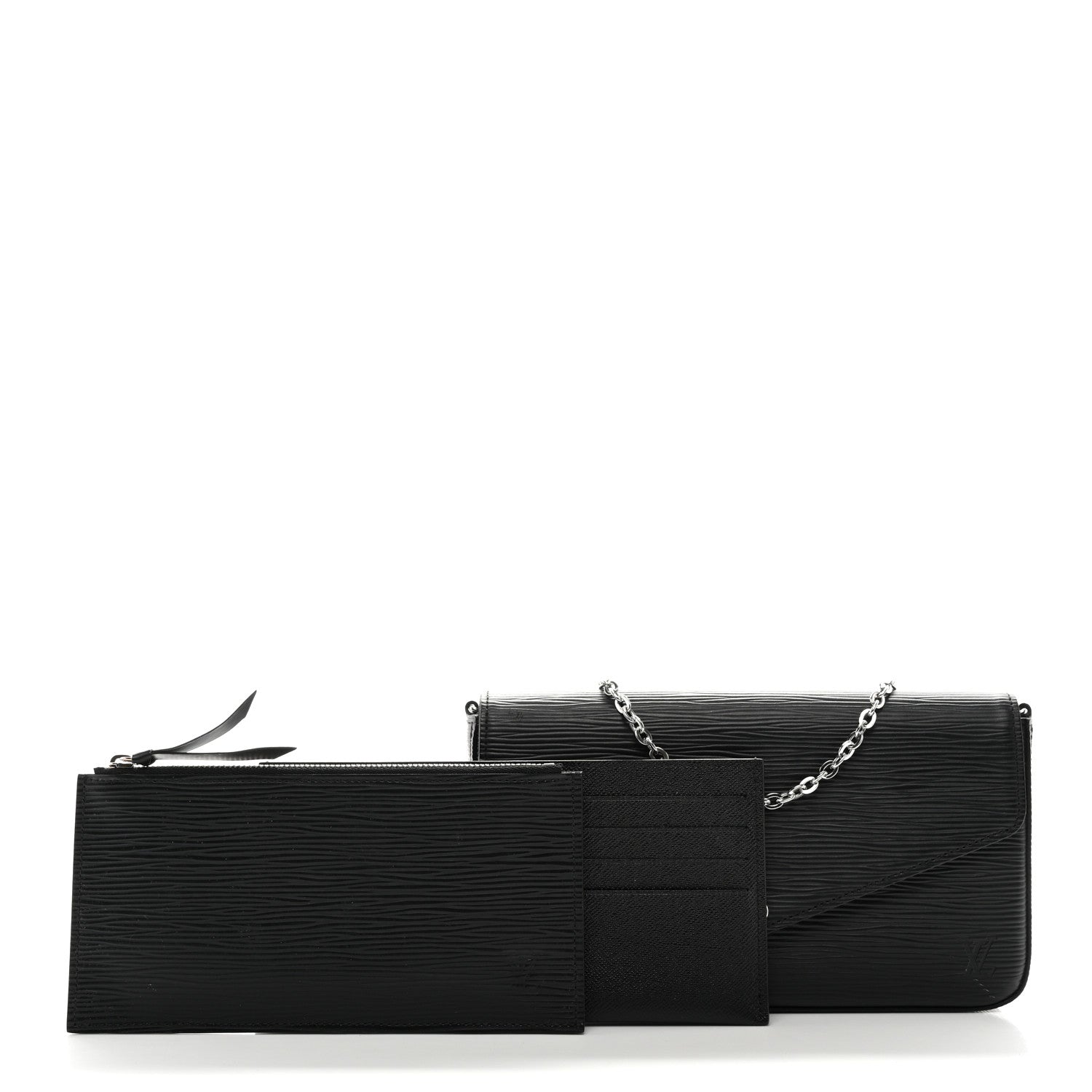 Louis Vuitton Epi Pochette Felicie Black 3 of 12