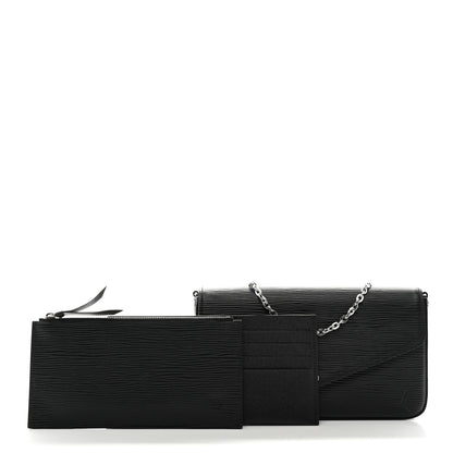 Louis Vuitton Epi Pochette Felicie Black 3 of 12