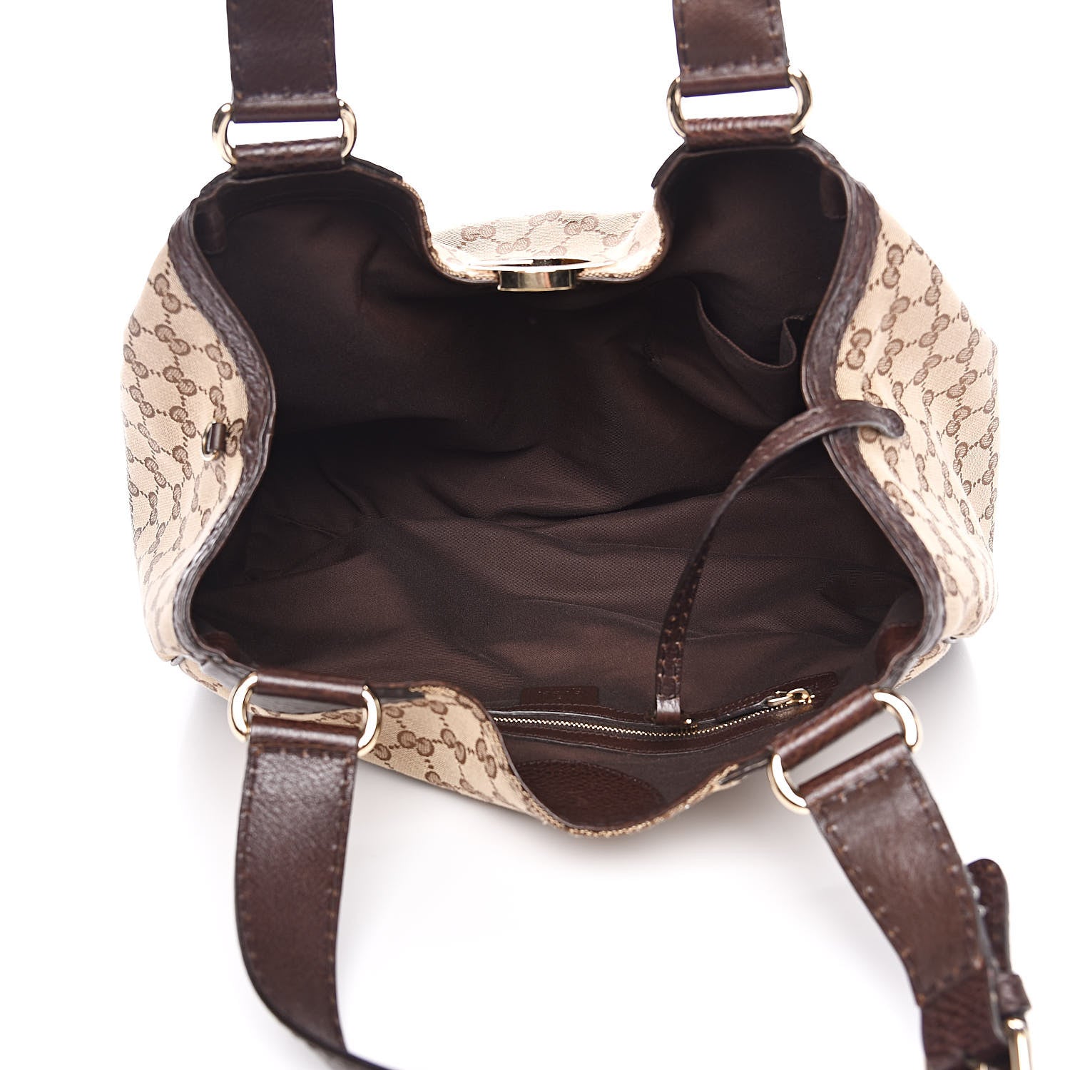 Gucci Monogram Charlotte Tote Brown 5 of 13