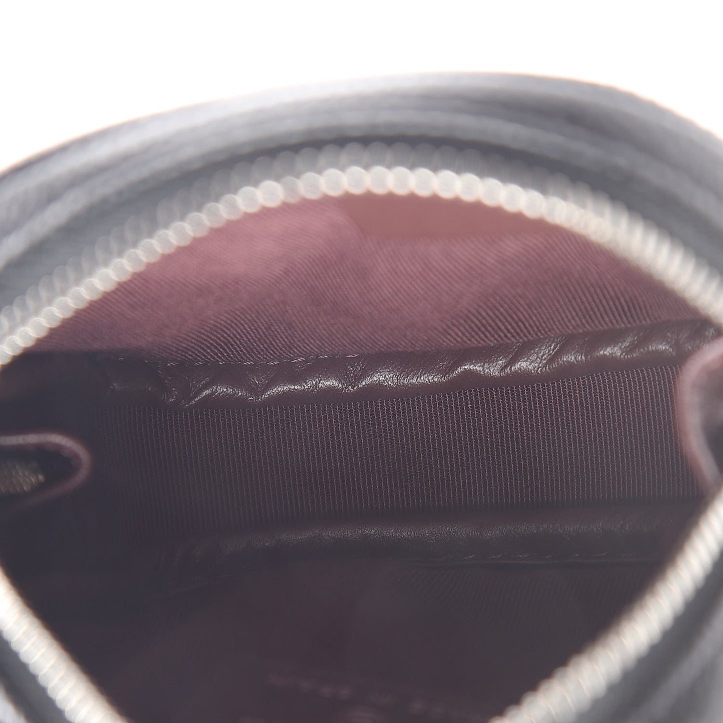 Caviar Quilted Zip Around Classic Coin Purse Black
