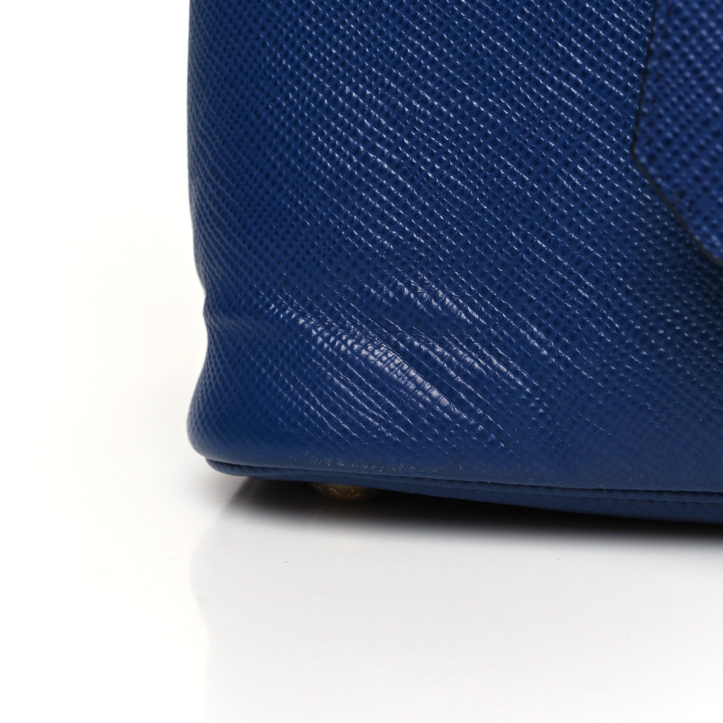 Saffiano Cuir Medium Double Bag Bleuette Rosso