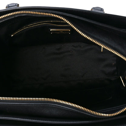 Salvatore Ferragamo Saffiano Small Beky Tote Black 6 of 13