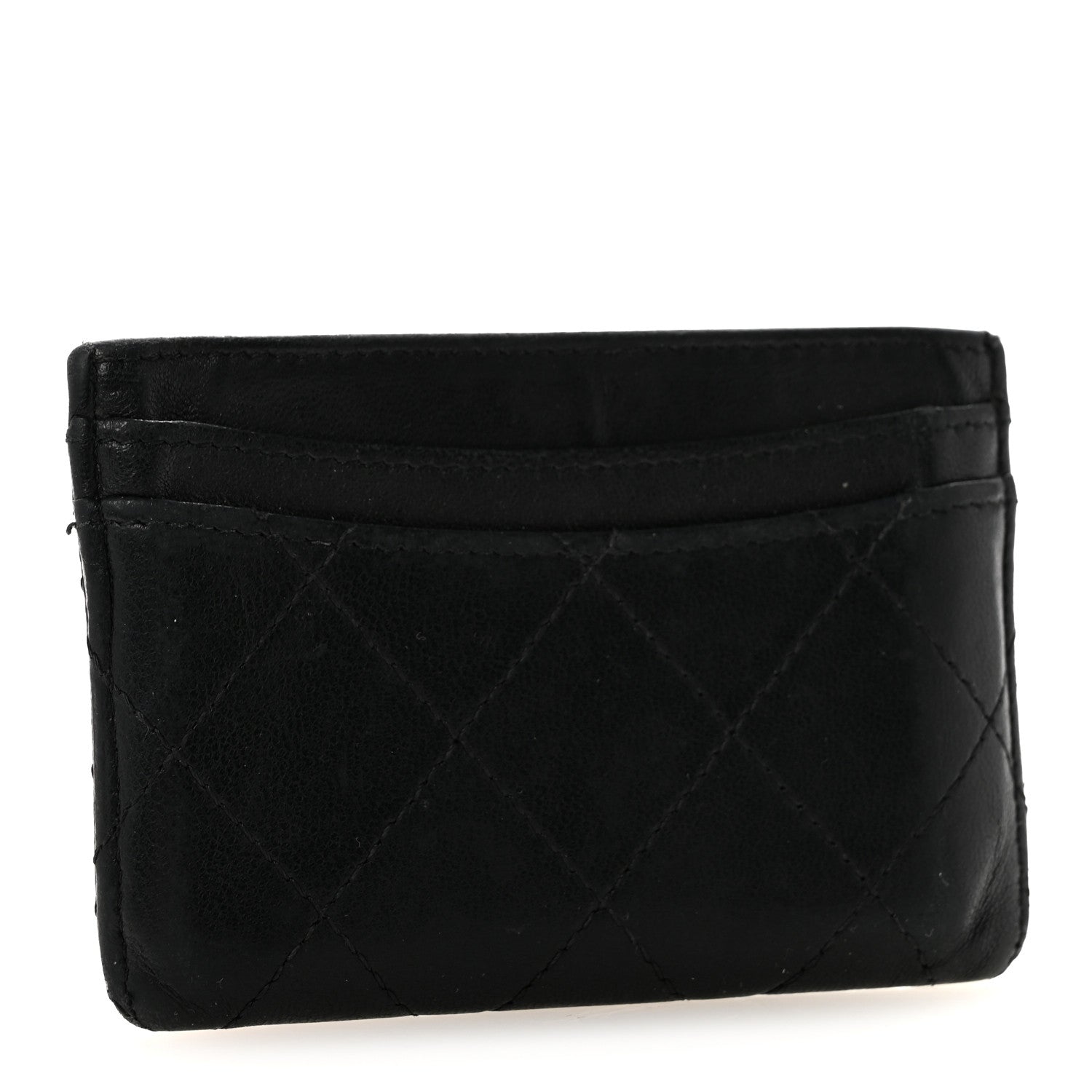 Chanel Lambskin Quilted Card Holder Black 3 of 13