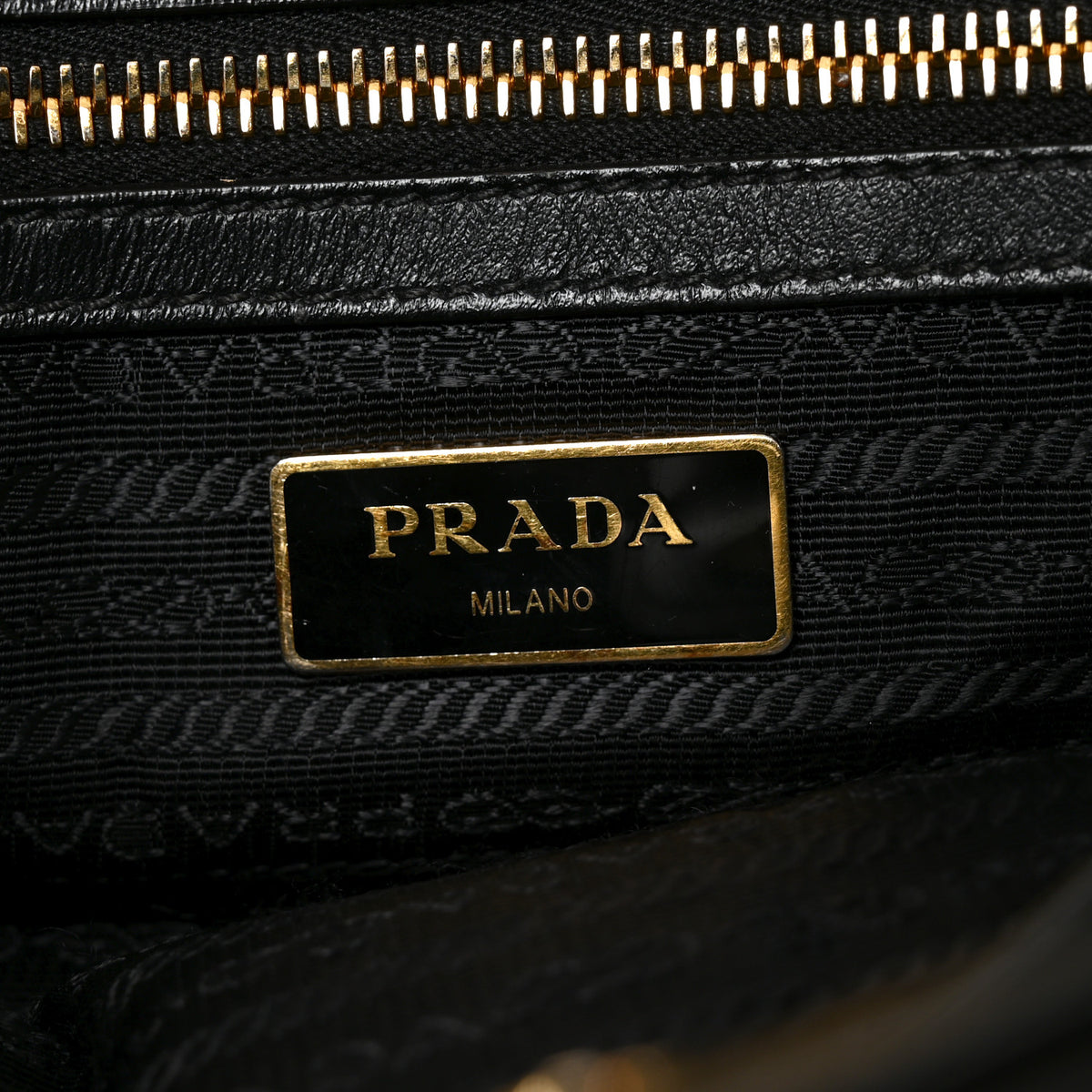 Prada Jacquard Logo Tote Black 5 of 8