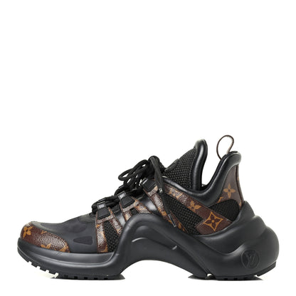 Louis Vuitton Calfskin Patent Monogram LV Archlight Sneakers 41 Black 1 of 4