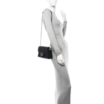 Gucci Dollar Calfskin Interlocking G Crossbody Bag Black 2 of 10