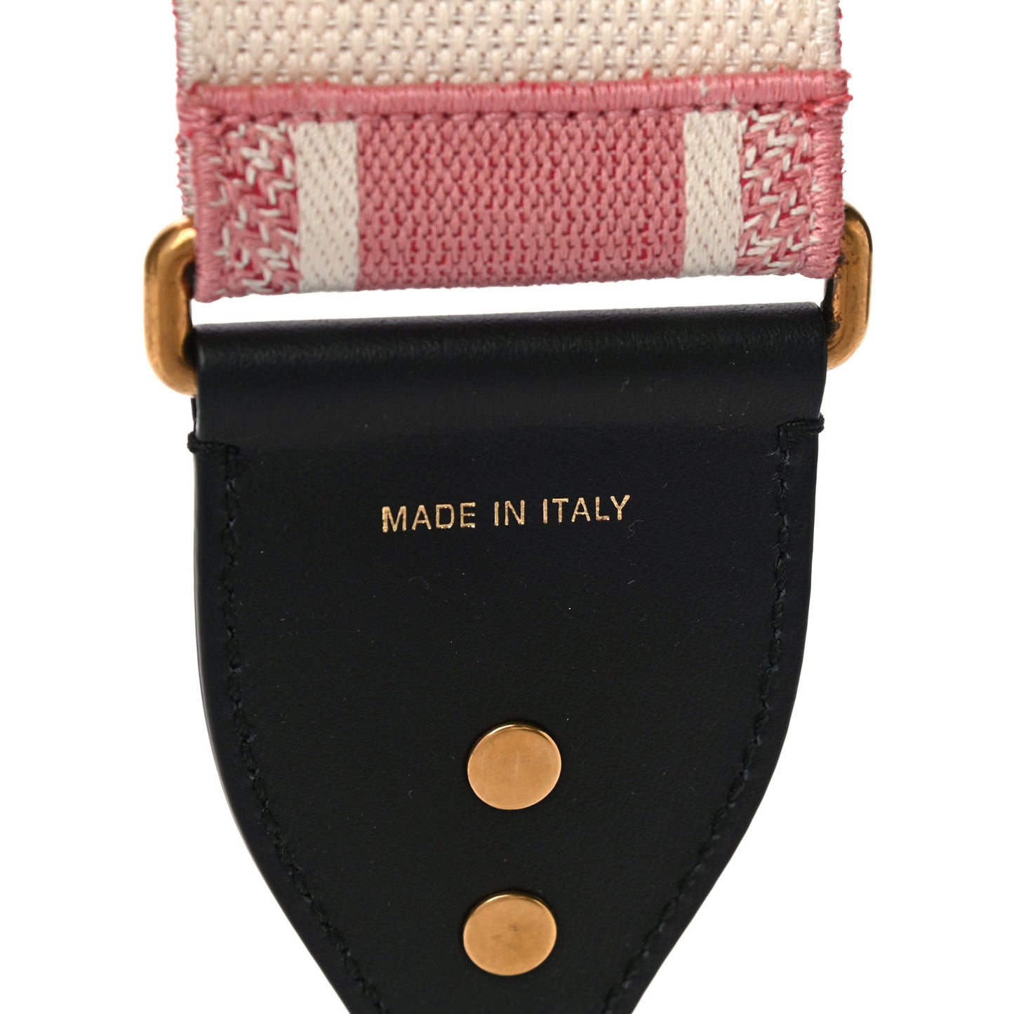 Canvas Embroidered Shoulder Strap Pink Multicolor