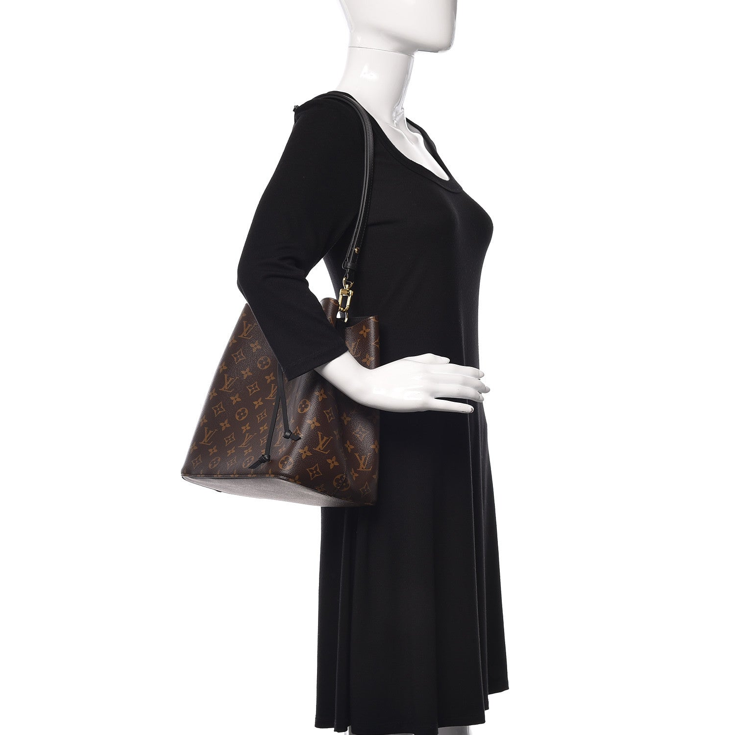Louis Vuitton Monogram Neonoe MM Black 2 of 10