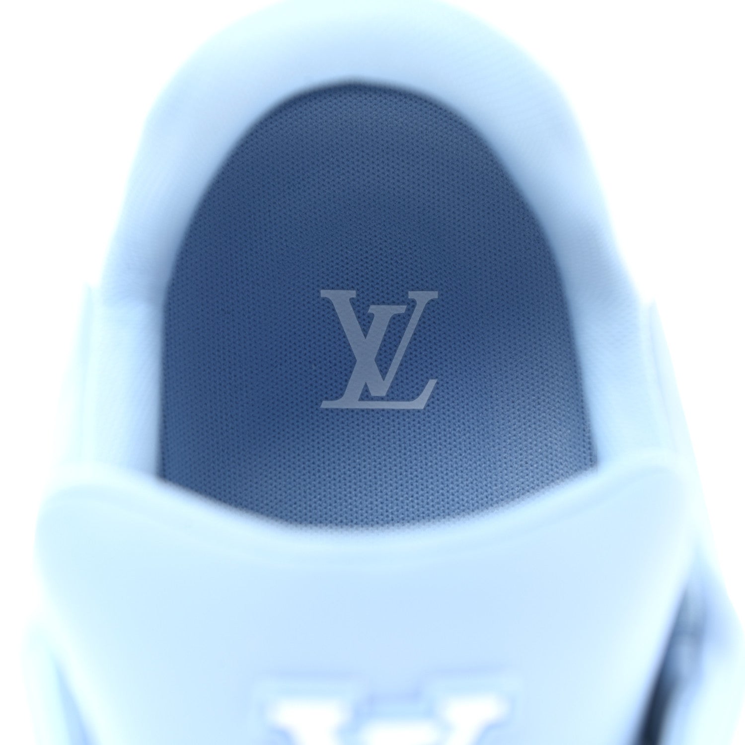 Louis Vuitton Calfskin Mens LV Trainer Sneakers 11 Blue 8 of 9