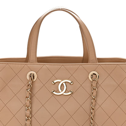 Chanel Calfskin Large Serial Shopper Tote Beige 8 of 10