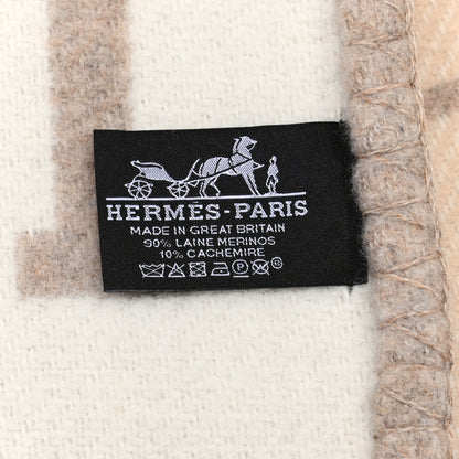 Hermes Wool Cashmere Avalon III Blanket Coco Camomille 6 of 6