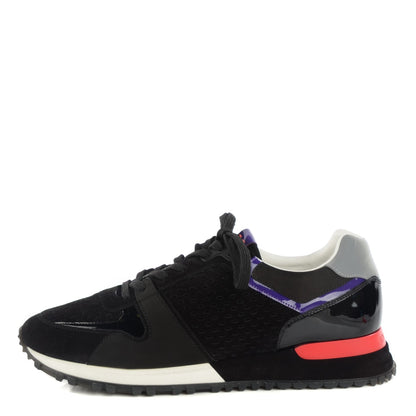 Louis Vuitton Nubuck Calfskin Perforated Run Away Sneakers 39.5 Black 1 of 7