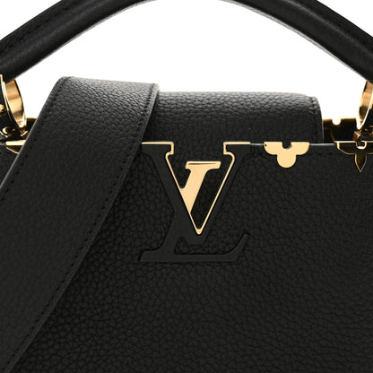 Louis Vuitton Taurillon Embellished Flower Crown Capucines Mini Black 7 of 9