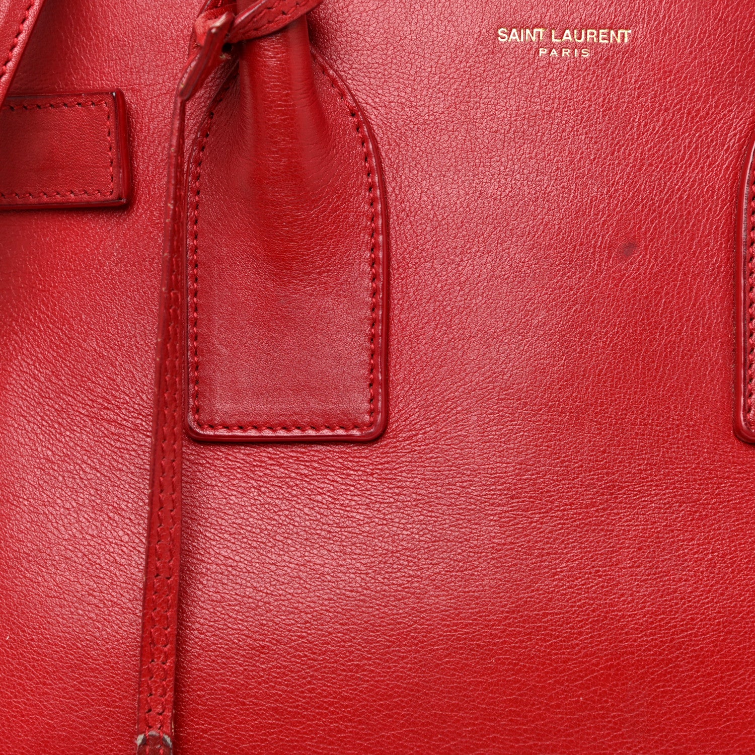 Saint Laurent Calfskin Small Sac De Jour Rouge Orient 8 of 26