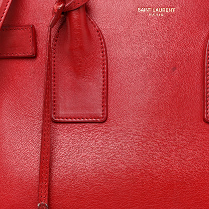 Saint Laurent Calfskin Small Sac De Jour Rouge Orient 8 of 26