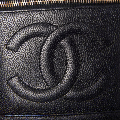 Chanel Caviar Vanity Cosmetic Case Black 7 of 9