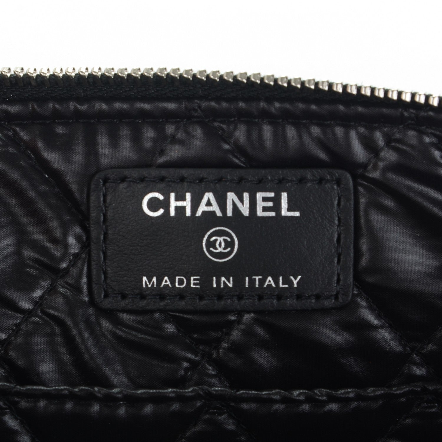 Chanel Metallic Calfskin Keyboard Pouch Black 6 of 8