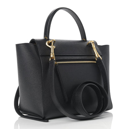 Celine Grained Calfskin Micro Belt Bag Black 3 of 10