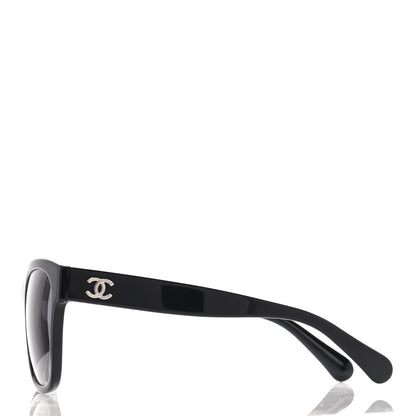Chanel Acetate Polarized Square CC Sunglasses 5380 Black 3 of 9