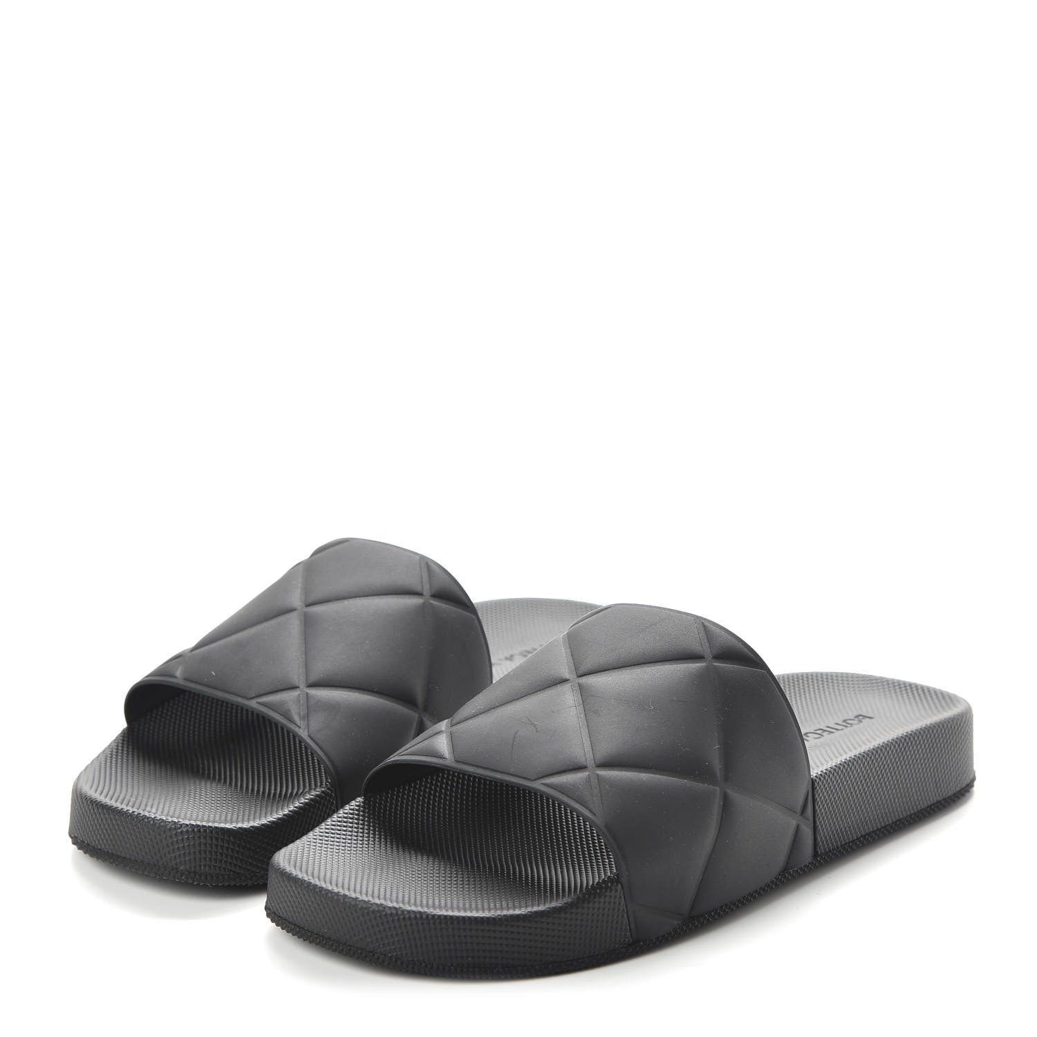 Bottega Veneta Rubber The Slider Sandals 39 Black 3 of 9