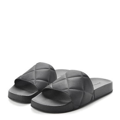 Bottega Veneta Rubber The Slider Sandals 39 Black 3 of 9