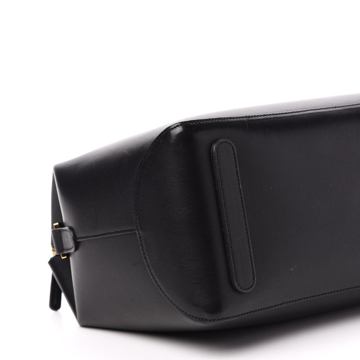 Calfskin Mini Travel Crossbody Bag Black Flamma