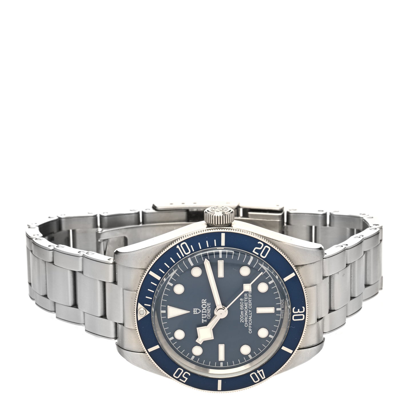 Stainless Steel 39mm Black Bay Fifty Eight Automatic Watch Blue 79030B