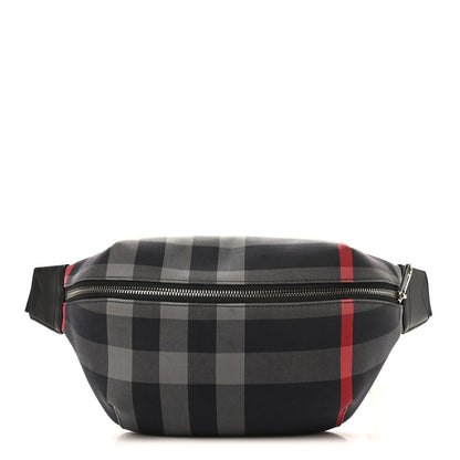 Burberry House Check Sonny Bum Bag Navy Grey 1 of 9