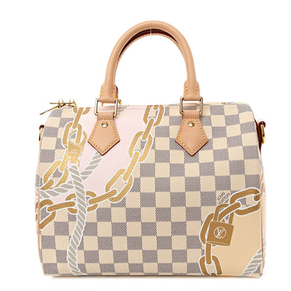 Louis Vuitton Damier Azur Nautical Speedy Bandouliere 25 1 of 9