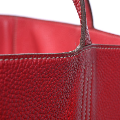Hermes Taurillon Clemence Double Sens Reversible Tote 36 Rubis Bougainvillea 17 of 18