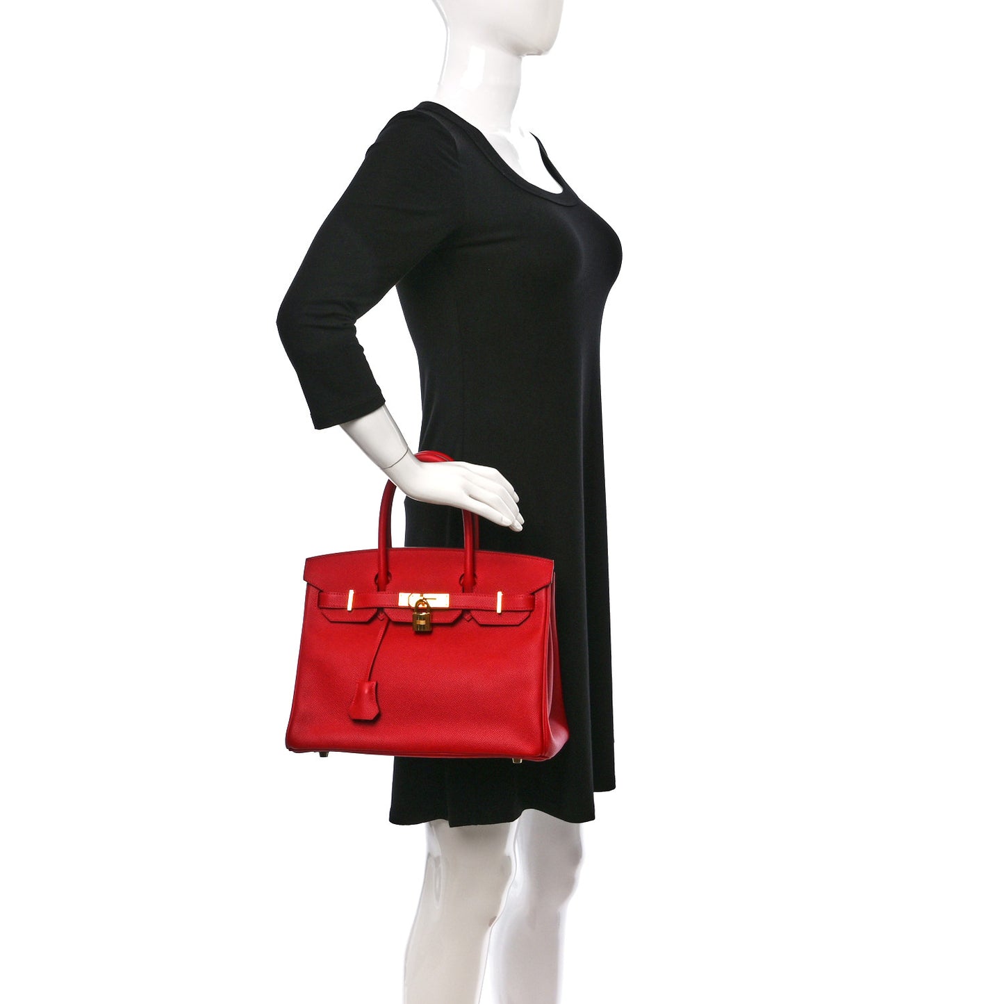 Epsom Birkin 30 Rouge Casaque