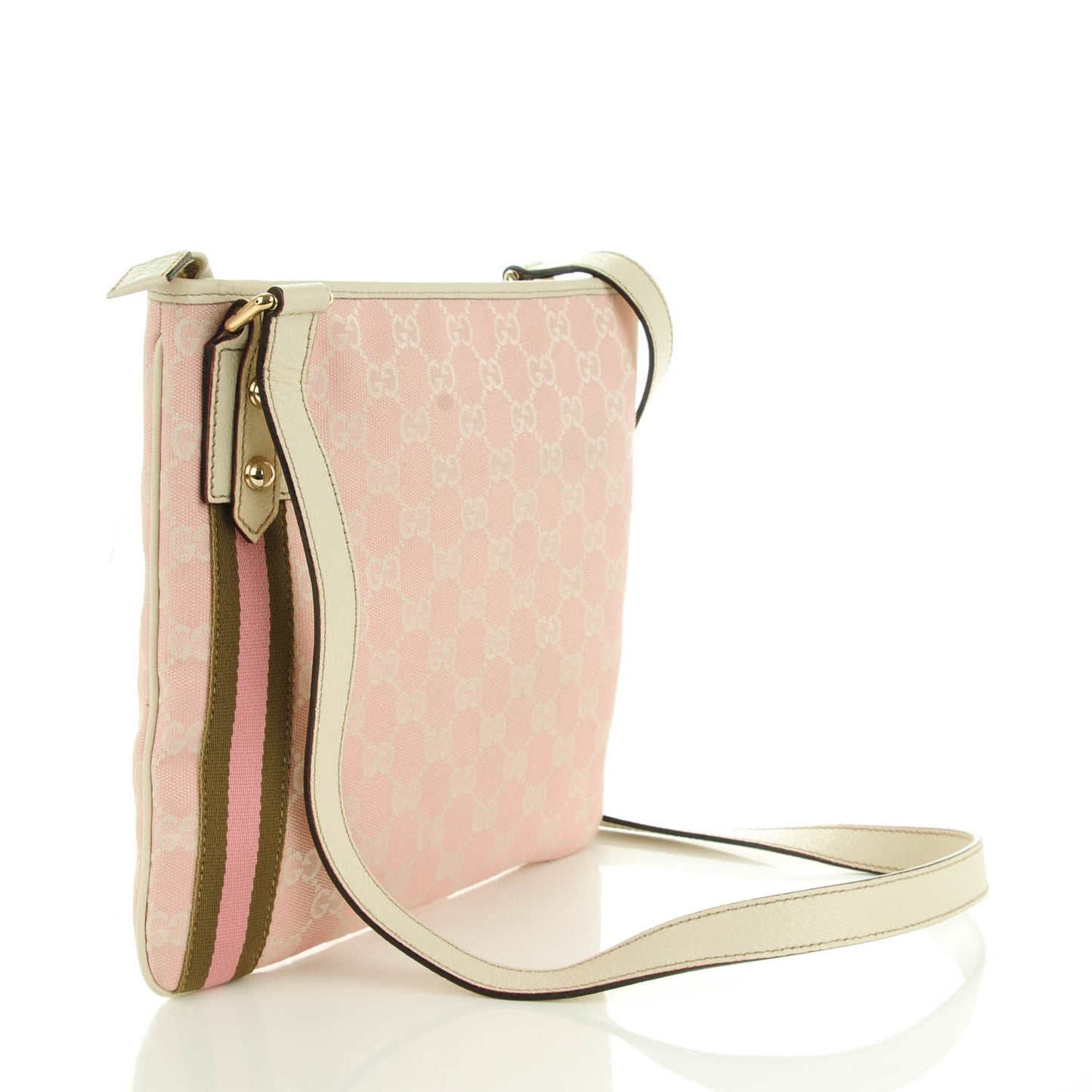 Monogram Web Jolicoeur Charms Messenger Pink