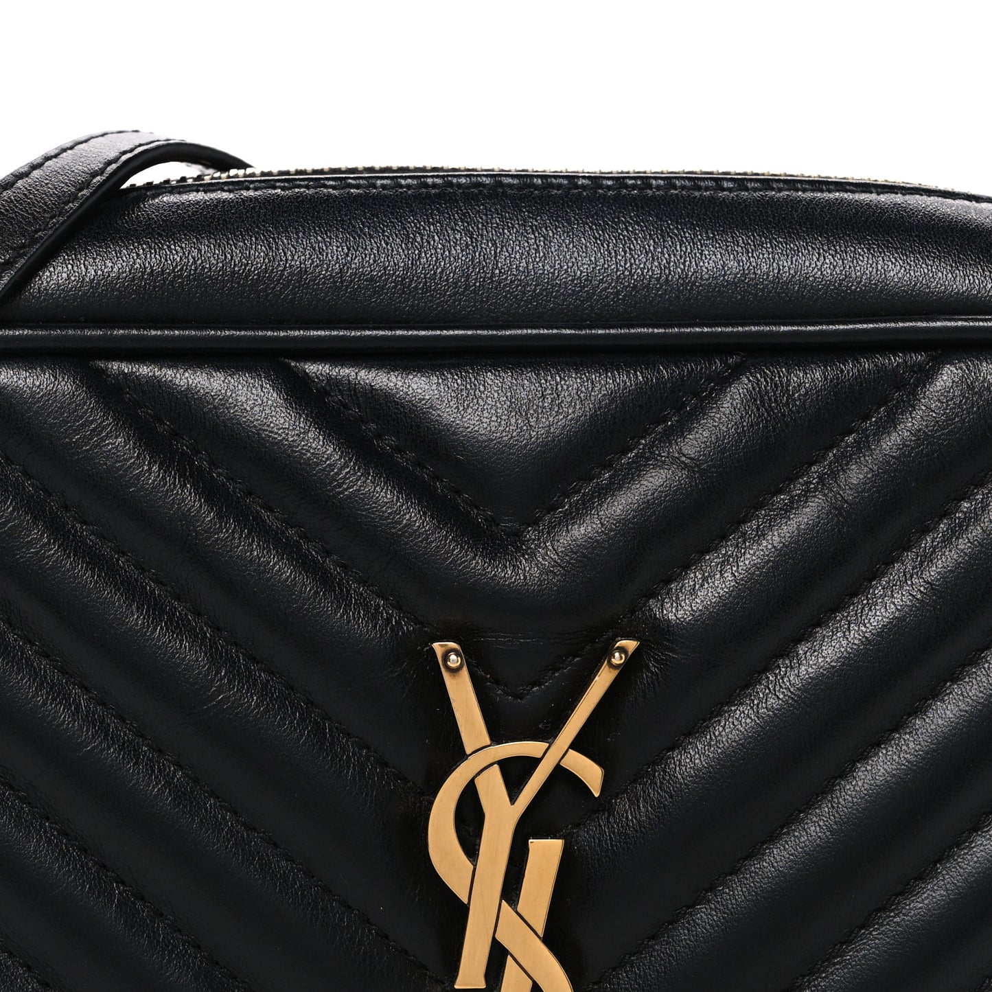 Calfskin Matelasse Monogram Lou Camera Bag Black