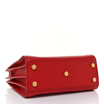 Saint Laurent Calfskin Nano Sac De Jour Lipstick Red 4 of 8